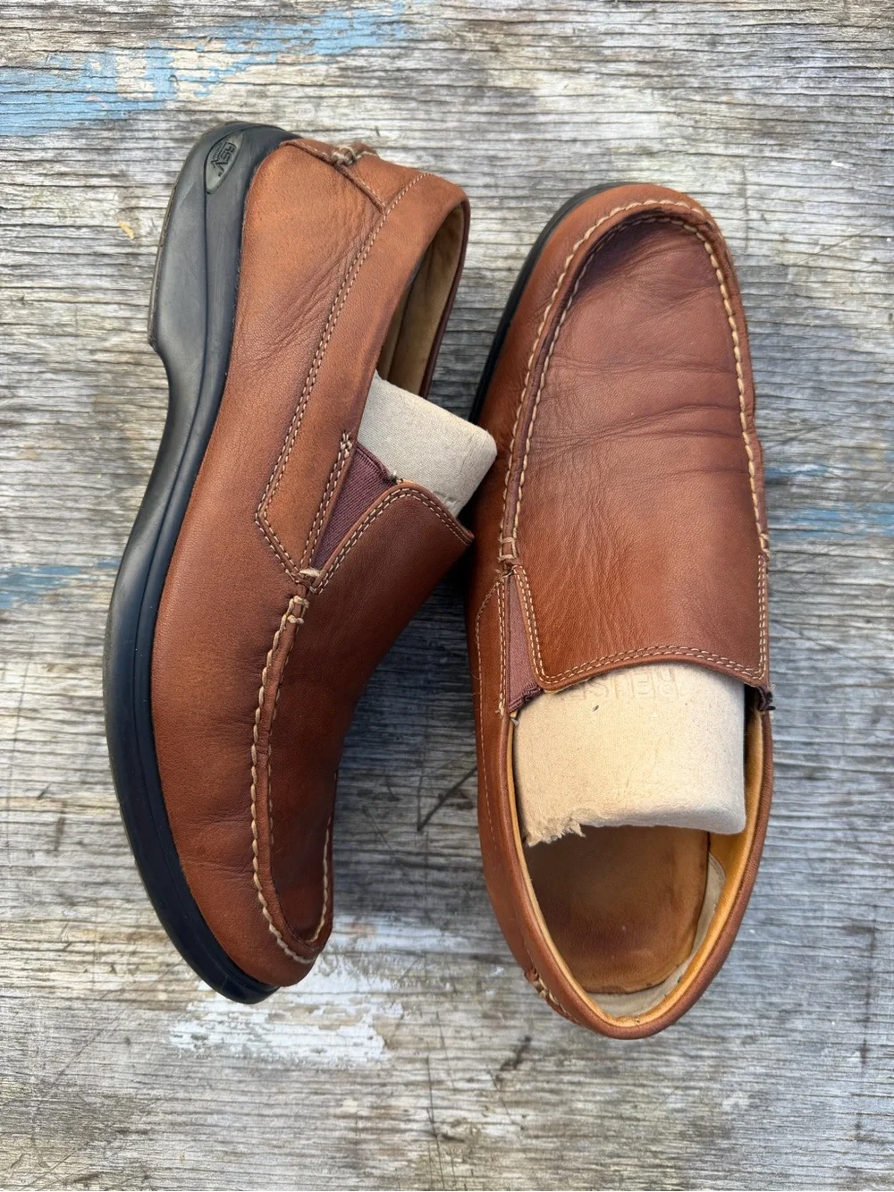 Sperry Brown Leather Slip-On Loafers men’s 9.5